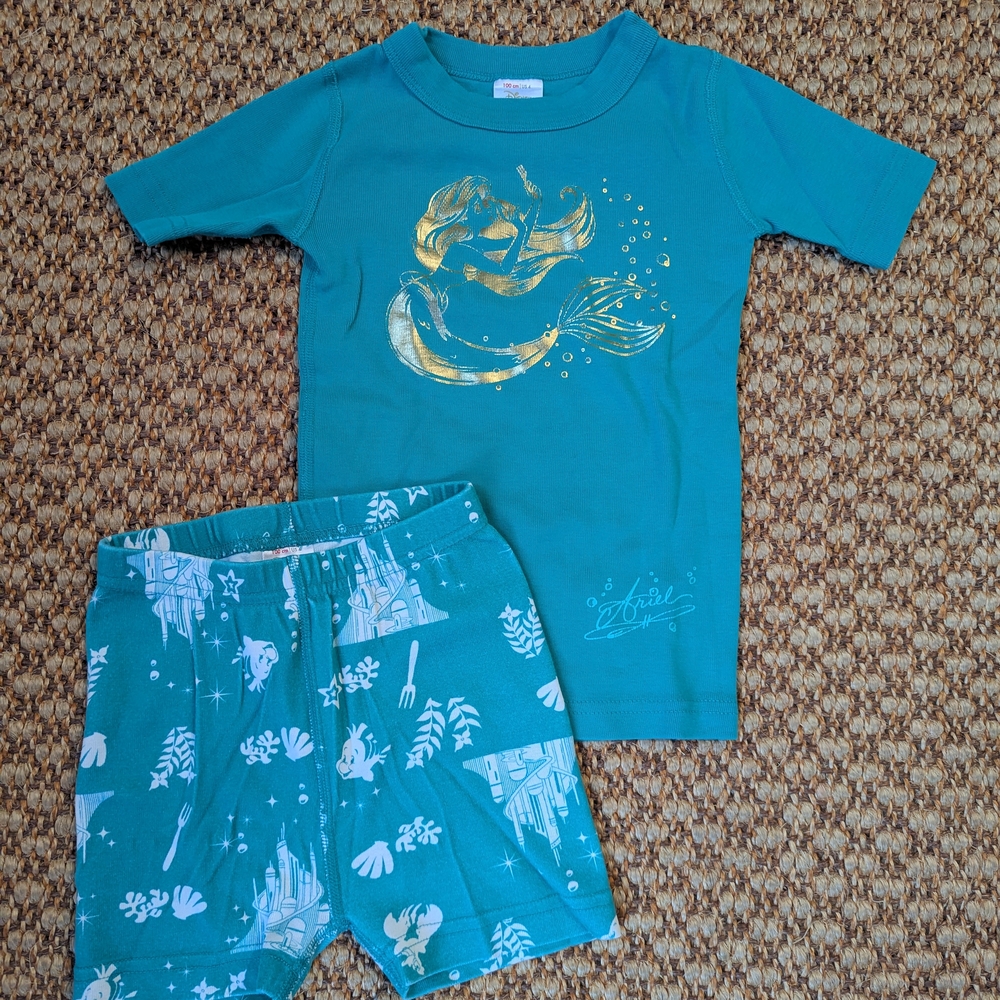 Hanna Andersson Teal Mermaid Pajama Set
